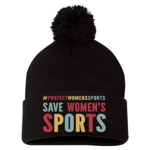 Save Woman Sports Pom Pom 12in Knit Beanie