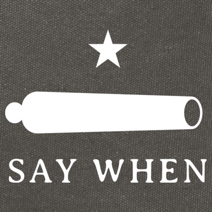 Say When Cotton Canvas Backpack