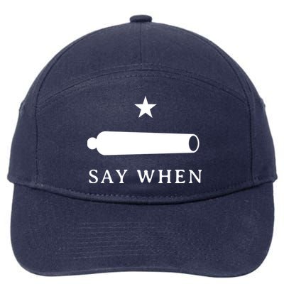 Say When 7-Panel Snapback Hat
