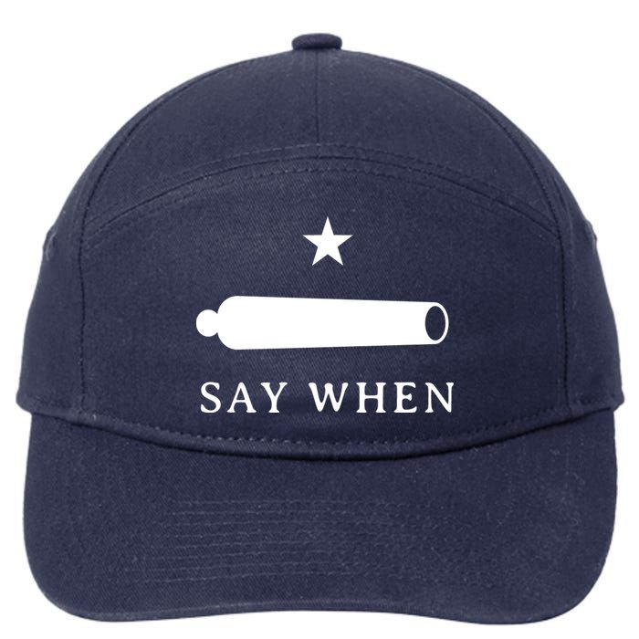Say When 7-Panel Snapback Hat