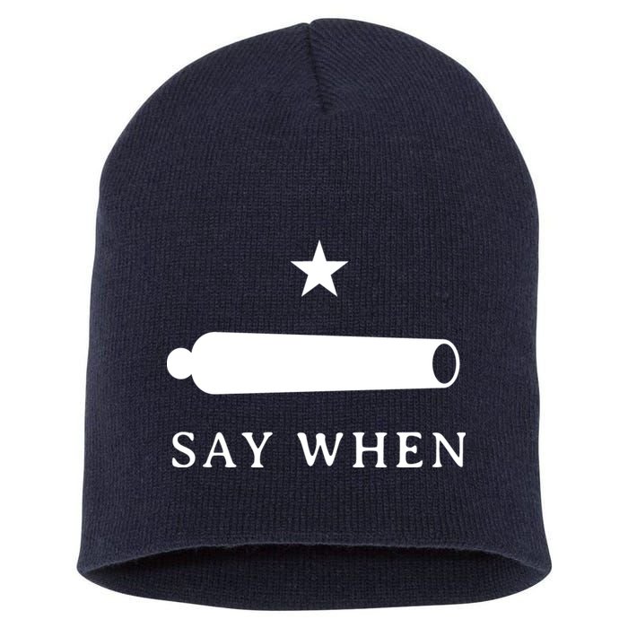 Say When Short Acrylic Beanie