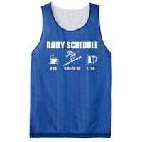 Skiing Winter Sports Gift Daily Schedule Ski Mountains Skiing Gift Mesh Reversible Basketball Jersey Tank