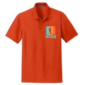 Ski Winter Skiing Ski Dad Gift Dry Zone Grid Polo