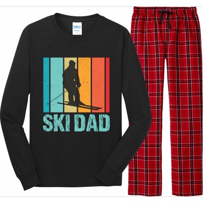 Ski Winter Skiing Ski Dad Gift Long Sleeve Pajama Set