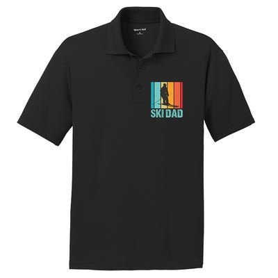 Ski Winter Skiing Ski Dad Gift PosiCharge RacerMesh Polo