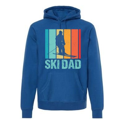 Ski Winter Skiing Ski Dad Gift Premium Hoodie