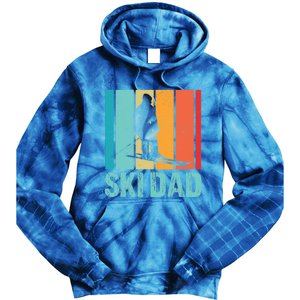 Ski Winter Skiing Ski Dad Gift Tie Dye Hoodie