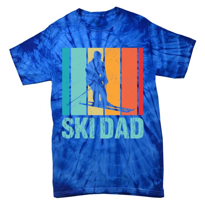 Ski Winter Skiing Ski Dad Gift Tie-Dye T-Shirt