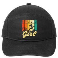 Surfer Waves Surfing Trainer Surfboard Lover 7-Panel Snapback Hat