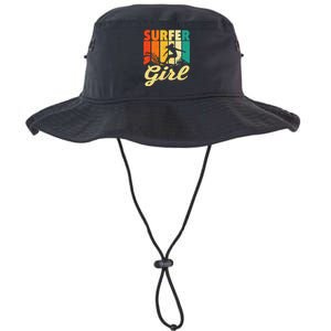 Surfer Waves Surfing Trainer Surfboard Lover Legacy Cool Fit Booney Bucket Hat