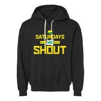 Saturdays We Shout For Oregon Garment-Dyed Fleece Hoodie