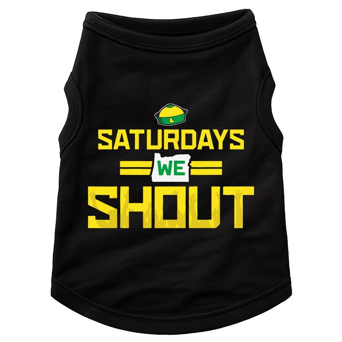 Saturdays We Shout For Oregon Doggie Tank