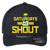 Saturdays We Shout For Oregon Flexfit Unipanel Trucker Cap