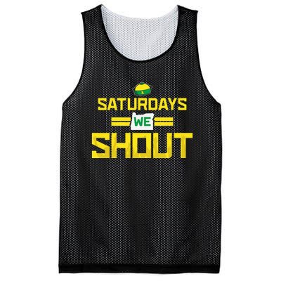 Saturdays We Shout For Oregon Mesh Reversible Basketball Jersey Tank