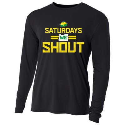 Saturdays We Shout For Oregon Cooling Performance Long Sleeve Crew