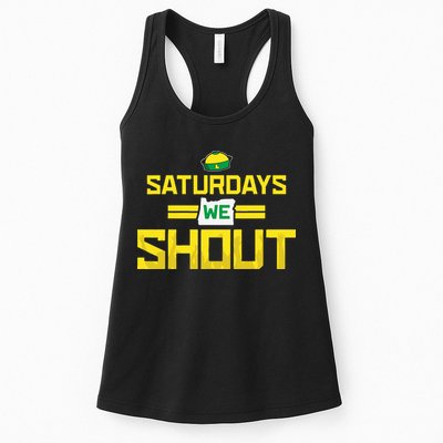 Saturdays We Shout For Oregon Womens Tank Top