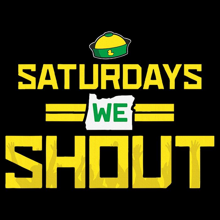 Saturdays We Shout For Oregon Tall Hoodie