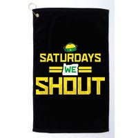 Saturdays We Shout For Oregon Golf Towel
