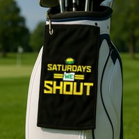 Saturdays We Shout For Oregon Golf Towel