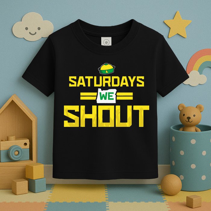 Saturdays We Shout For Oregon Toddler T-Shirt