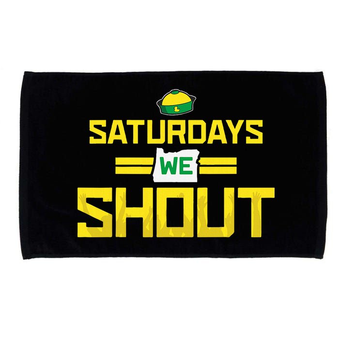 Saturdays We Shout For Oregon Microfiber Hand Towel