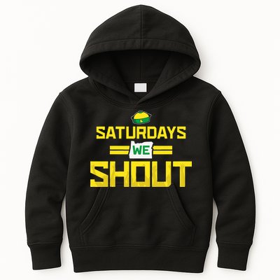 Saturdays We Shout For Oregon Kids Hoodie