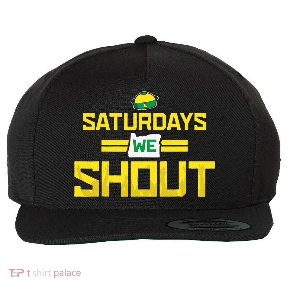 Saturdays We Shout For Oregon Wool Snapback Cap