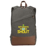 Saturdays We Shout For Oregon Cotton Canvas Backpack