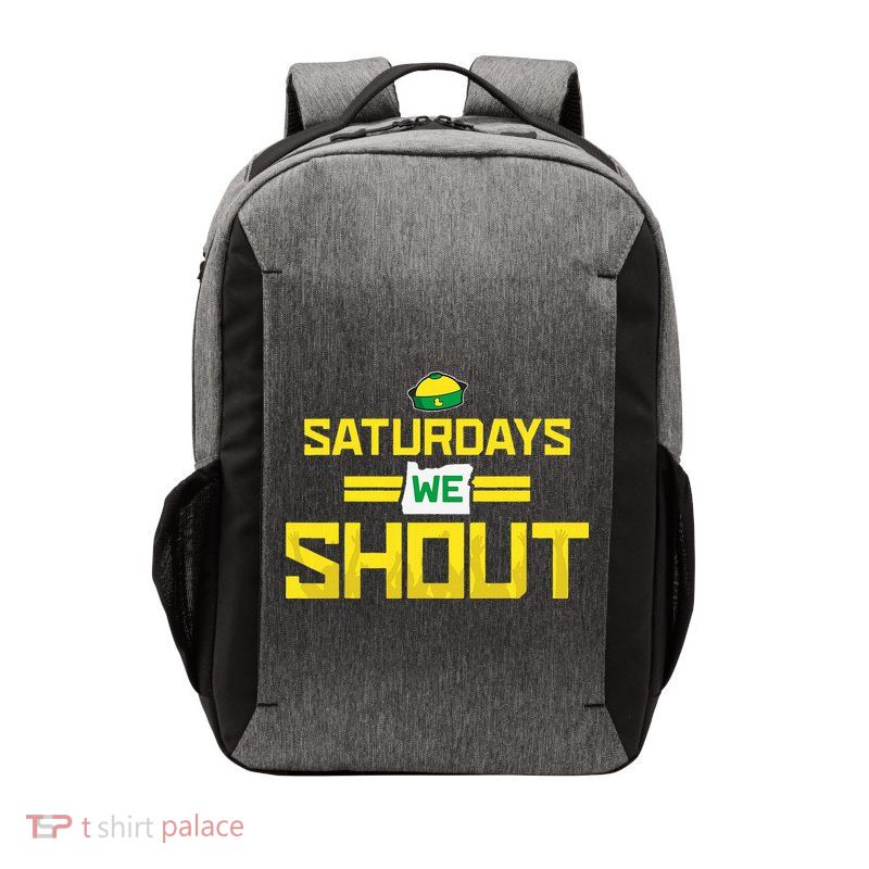 Saturdays We Shout For Oregon Vector Backpack