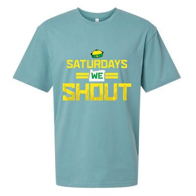 Saturdays We Shout For Oregon Sueded Cloud Jersey T-Shirt