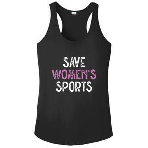 Save Womens Sports Support Riley Gaines Ladies PosiCharge Competitor Racerback Tank