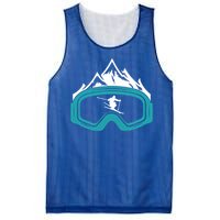 Skiing Winter Sports Cute Gift Skier Ski Mountains Skiing Gift Mesh Reversible Basketball Jersey Tank