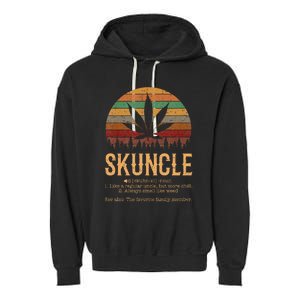 Skunkle Weed Smoker Funny Weed Marijuana Garment-Dyed Fleece Hoodie