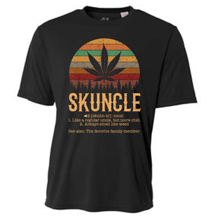 Skunkle Weed Smoker Funny Weed Marijuana Cooling Performance Crew T-Shirt