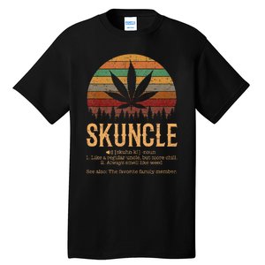 Skunkle Weed Smoker Funny Weed Marijuana Tall T-Shirt