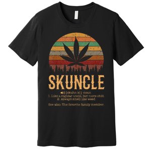 Skunkle Weed Smoker Funny Weed Marijuana Premium T-Shirt