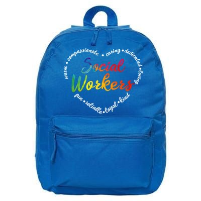 Social Worker Social Work Caseworker Public Servant Themed Gift 16 in Basic Backpack