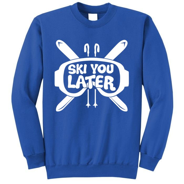 Skiing Winter Sports Meaningful Gift Skier Ski Mountains Skiing Cool Gift Sweatshirt