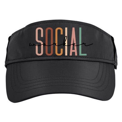 Social Worker Social Work Life Coworker Gift Adult Drive Performance Visor