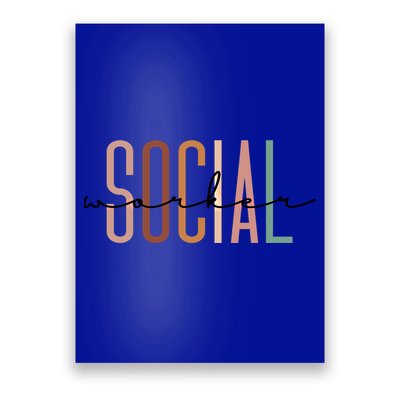 Social Worker Social Work Life Coworker Gift Poster