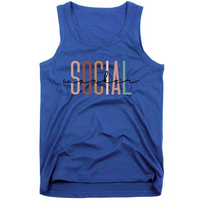 Social Worker Social Work Life Coworker Gift Tank Top