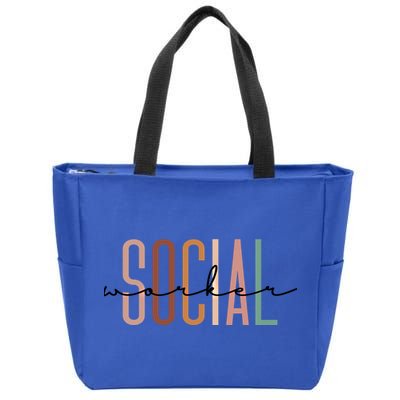Social Worker Social Work Life Coworker Gift Zip Tote Bag