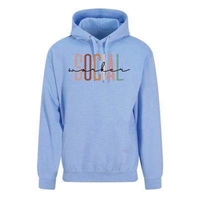 Social Worker Social Work Life Coworker Gift Unisex Surf Hoodie