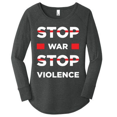 Stop War Stop Violence Women's Perfect Tri Tunic Long Sleeve Shirt