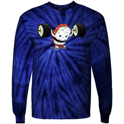 Sushi Weightlifting Tie-Dye Long Sleeve Shirt