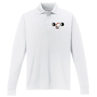 Sushi Weightlifting Performance Long Sleeve Polo