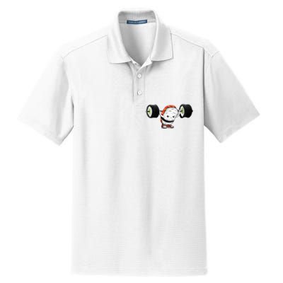 Sushi Weightlifting Dry Zone Grid Polo