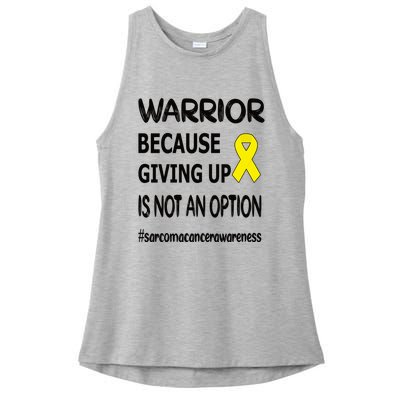 Sarcoma Warrior Sarcoma Cancer Survivor Gift Ladies PosiCharge Tri-Blend Wicking Tank