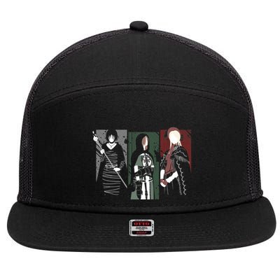 Souls Waifus 7 Panel Mesh Trucker Snapback Hat