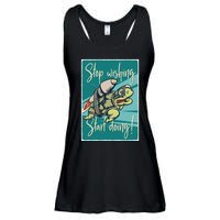 Stop Wishing Start Doing Ladies Essential Flowy Tank